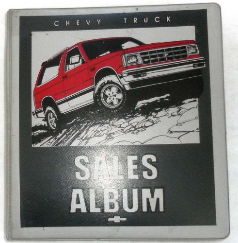 1987 chevrolet truck dealer sales album all models