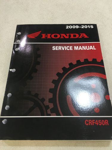 Honda crf450r 2009-2015 o.e.m service manual (shop copy) great condition!