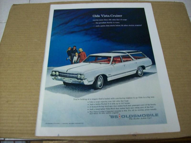 1965 oldsmobile vista-cruiser   advertisement, vintage ad