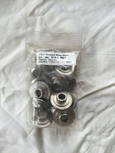 Titanium retainers set of 16 10 degree for 1.500 to 1.650 dual springs