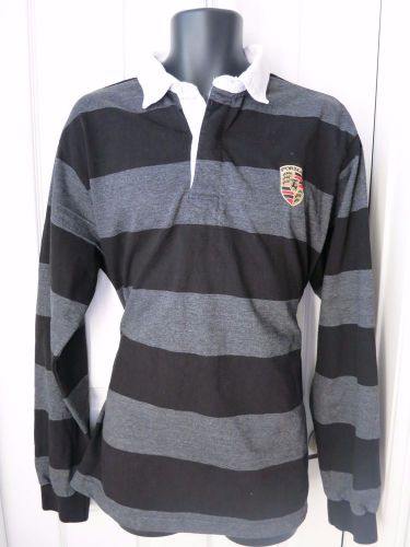 Porsche design martini racing long-sleeved rugby shirt. euro size xl, usa l