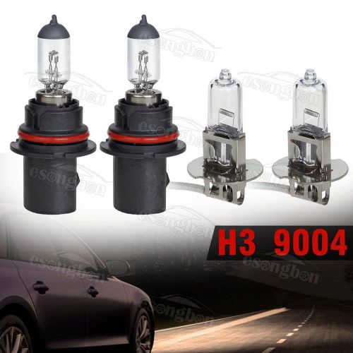 Halogen package 9004 high low beam+h3 h3-55w fog driving light stock replace