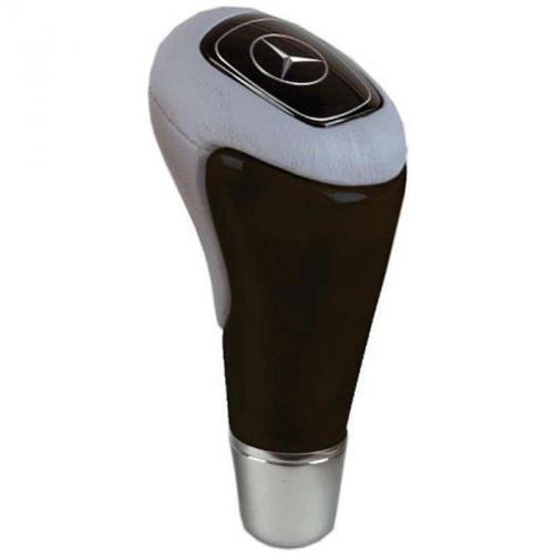 Mercedes® shift knob kit,birdseye &amp; black leather,star emblem, 208 chassis,