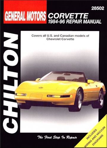 Chevrolet corvette repair manual 1984-1996