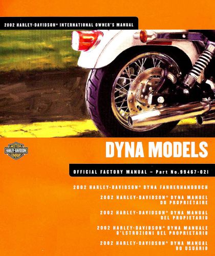 2002 harley-davidson dyna international owners manual -fxd fxdx fxdxt fxdl fxdwg