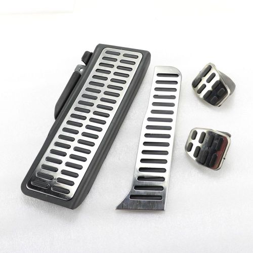 New sport footrest fuel brake clutch mt pedals pads for vw jetta mk5 golf mk6