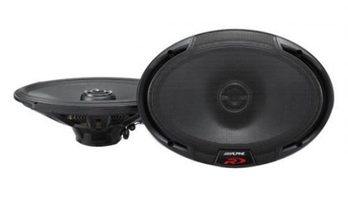 Alpine spr-69 6&#034; x 9&#034; 2 way coaxial car speakers 100w rms