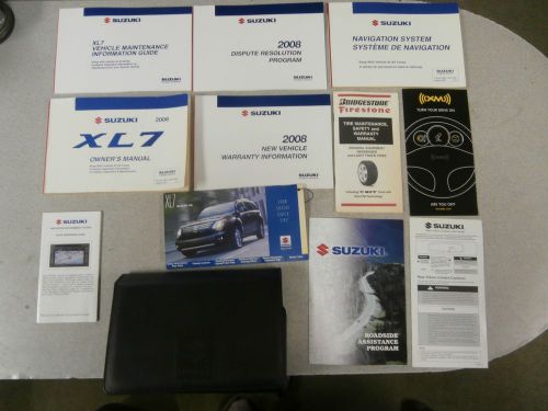 2008 suzuki xl7 limited owners owner&#039;s manual &amp; supplements