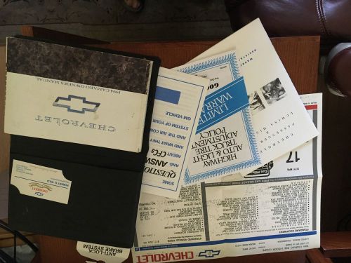 Camaro 1994 owners manual with case and other original documents