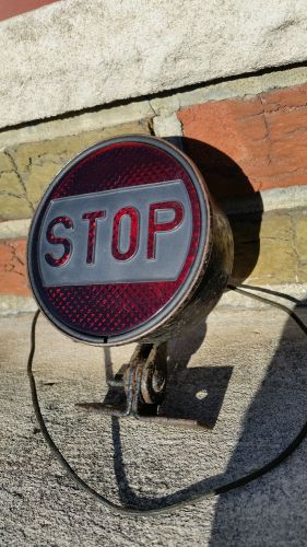 Vintage &#034;stop&#034;  tail light  harley, ford chevy dodge,rat rod, hot rod, custom