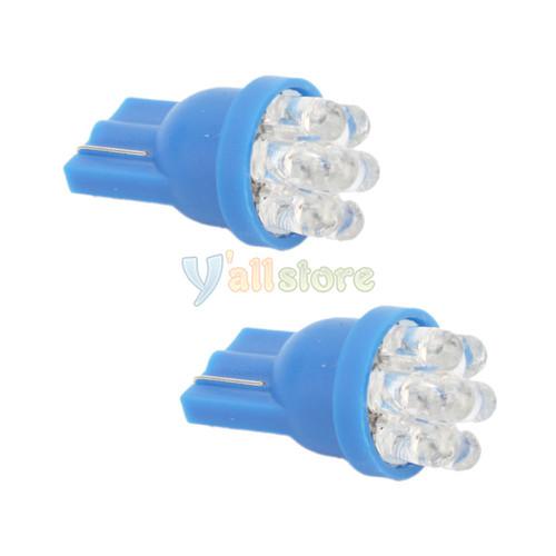 2x car 194 158 168 501 t10 w5w 7 led smd light bulb blue lamp car side wedge