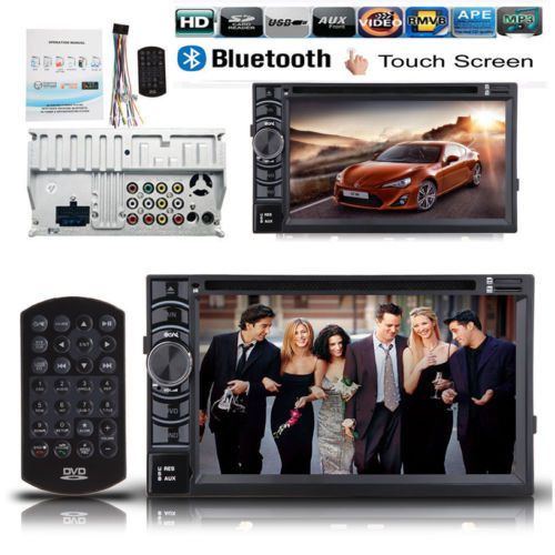 2 din 6.2&#034; inch in dash car stereo radio fm/usb/sd bluetooth cd dvd music player