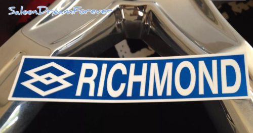 Richmond gears sticker decal mustang ford shelby gt boss 302 chevy corvette
