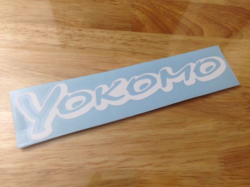 Yokomo 8&#034; vinyl sticker decal white - pick color!! rc car 1/10 drift touring car