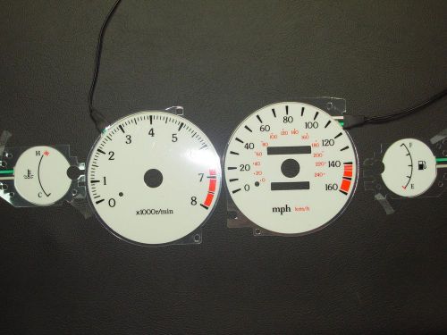 Performax glow gauge face 1995-99 mitsubishi eclipse turbo manualtrans el9599ecl