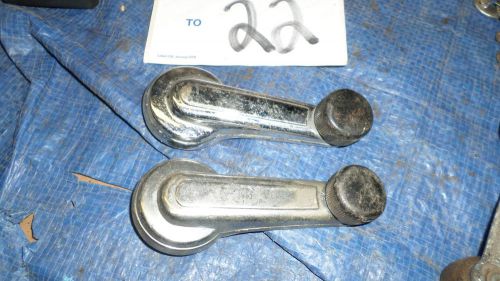 Used aftermarket pair of window crank handles cranks winder camaro mustang gto