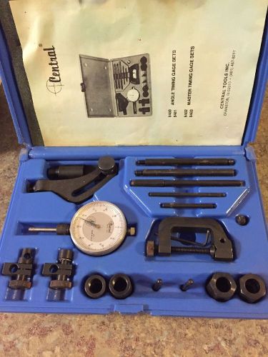 Central tools ce6482 1&#034; range mstr timing dial gauge set