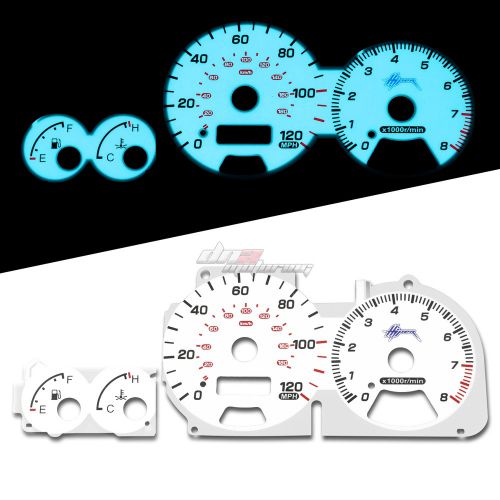 Indiglo glow gauge+harness dash face for 1998-2001 subaru impreza rs 2.5 usdm