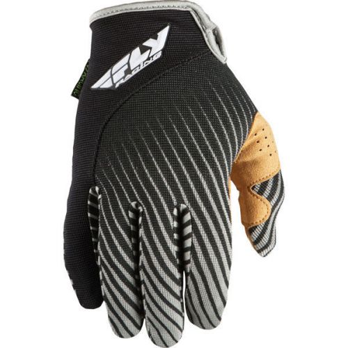 2012 fly racing lite gloves (small) (black/grey)