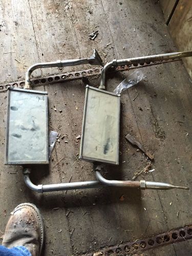 Vintage chrome west coast mirrors with brackets