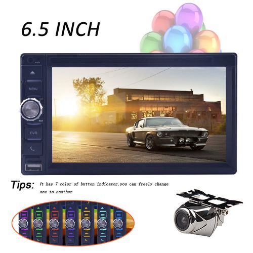 6.5 inch 2 din universal car dvd player with radio/sd/usb/bluetooth/ipod+camera