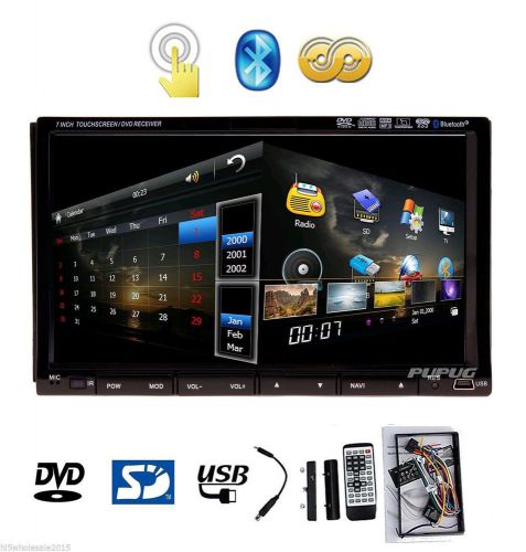 Gps navigation hd double 2 din car stereo dvd player bluetooth radio mp3 in dash