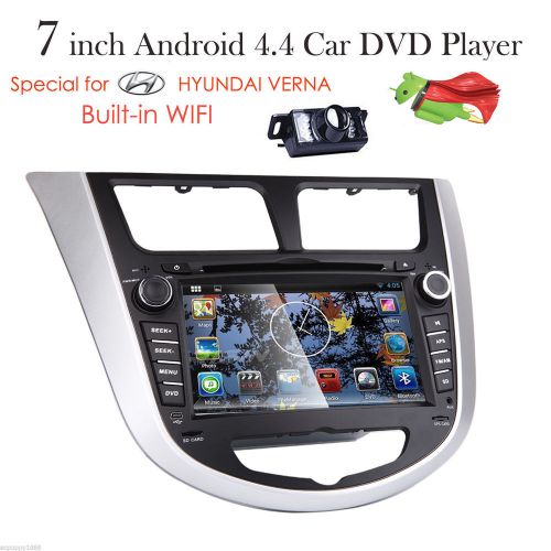 2 din android 4.4 car stereo dvd player wifi bt radio gps navi for hyundai verna