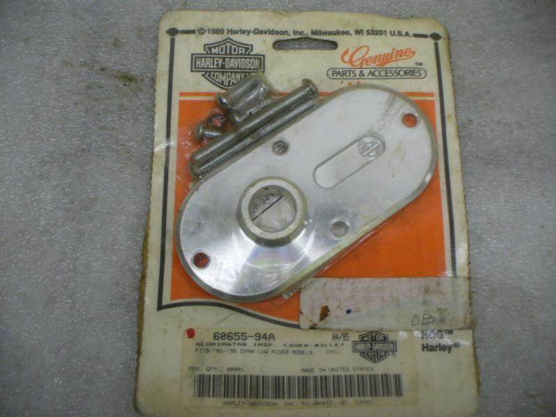 Harley 91-95 dyna low rider aluminator primary inspection cover,#60655-94a.