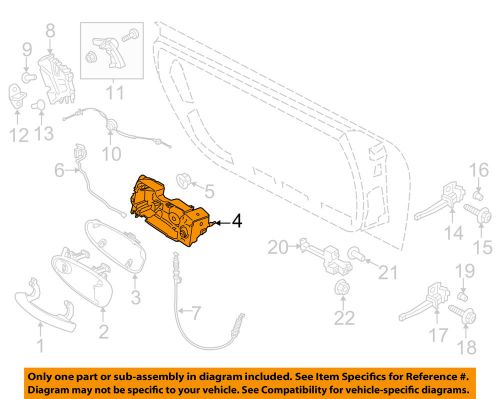 Porsche oem 14-16 cayman door-handle base left 98153891104