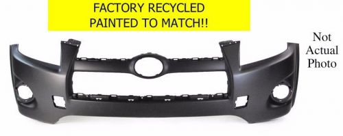 2009-2012 toyota rav4 front bumper cover painted to match oem recycled