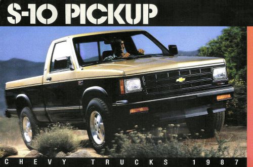 1987 chevy s-10 pickup truck brochure -s10 durango pickup-s10 tahoe pickup-4x4