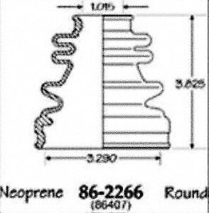 Empi 86-2266d cv boot kit