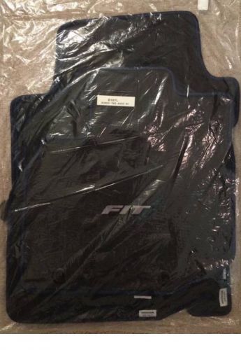 Honda fit 2009-2013 oem original floor matsgenuine black/blue carpet  (says fit)