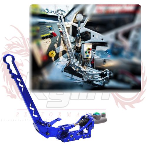 Kylin adjustable vertical hydraulic drift aluminum handbrake with gear blue