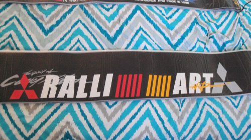 Ralliart hi-power windshield sunscreen decal sticker mitsubishi evo eclipse dsm