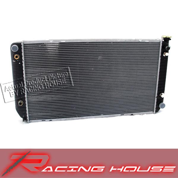 1994-2000 chevy ck pickup truck 7.4l v8 a/t 2row aluminum cooling sys radiator