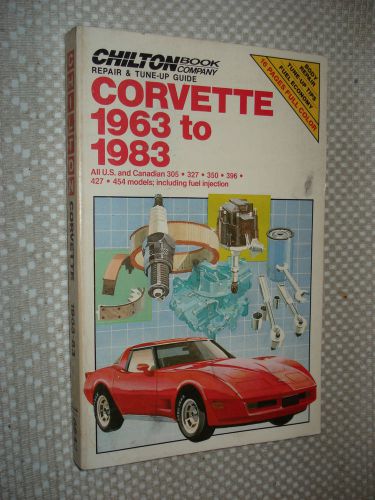 1963-1983 chevy corvette service manual shop book 81 80 79 77 72 71 70 69 66 65