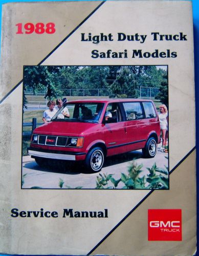 1988 gmc light duty truck safari service manual