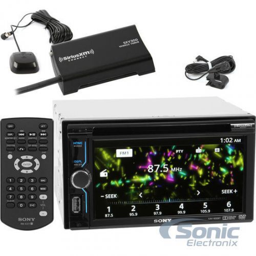 Sony xav-602bt double-din bluetooth car stereo w/ next gen satellite radio tuner