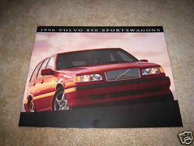 1996 volvo 850 sportwagon glt turbo sales brochure dealer literature