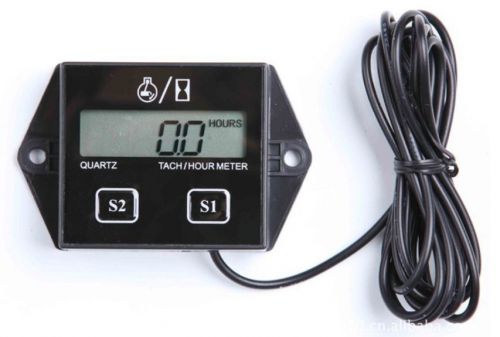 Waterproof go kart tachometer tach/hour meter digital waterproof tachometer max