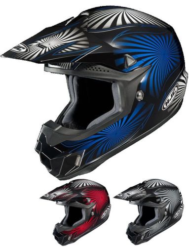 Hjc cl-x6 whirl mx dirt bike off-road atv quad mens motocross dot helmets