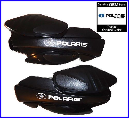 Oem snowmobile black hand / wind guards 2005-2012 polaris shift rmk rush 2876846