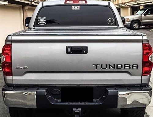 Toyota tundra 2014 2015 2016 tailgate letters inserts black chrome red carbon