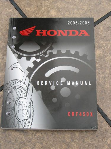 Crf450x service manual 2005 2006 honda oem 61mey01