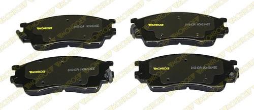 Monroe dx643a brake pad or shoe, front-monroe dynamics brake pad