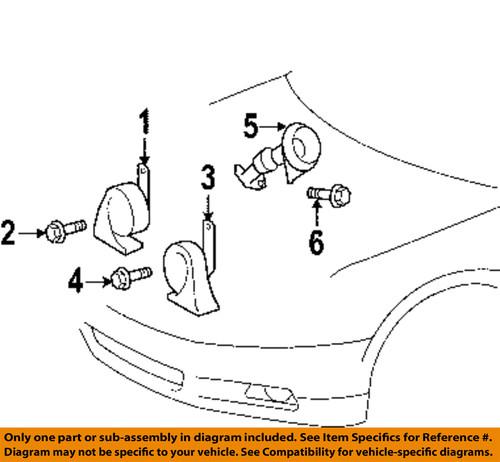 Toyota oem 86520aa010 horn-low note horn