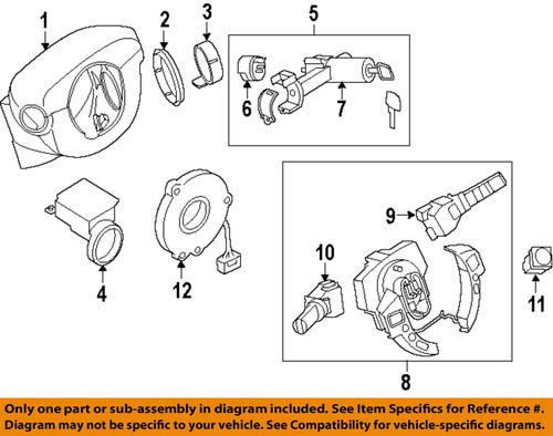 Nissan oem 25560et01b steering column-combo switch