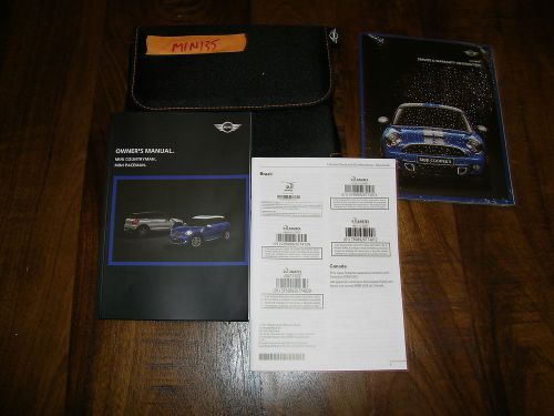 2015 mini cooper countryman paceman owners manual with case min135