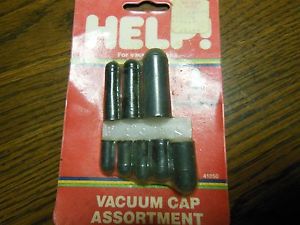 Vintage 1984 help 8 piece vacuum cap assortment various sizes item number 41050